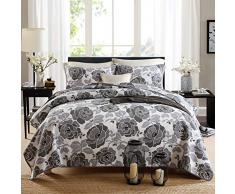 KAIANG Bettwäsche-Set aus ägyptischer Baumwolle, Landhausstil, Tagesdecke, 3-teiliges Bettwäsche-Set für Queen-Size-Betten