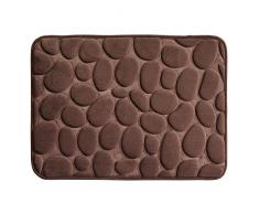 iDesign 23357EU Basic Duschmatte, 60,96 x 43,18 x 0,254 cm, braun, Polyester