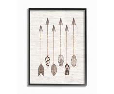 Stupell Industries Leinwandbild, Tiermotiv, für Kinder schwarz, gerahmt 16x20 Design vom Künstler Ziwei Li