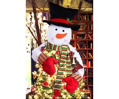 JBENG Weihnachtsbaumspitze mit Schneemann-Motiv, inkl. Baumwollfüllung, Weihnachtsbaumspitze, großer Schneemann, Weihnachtsbaum-Ornamente, tolle Baumspitze, Ideen, Ornament-Bäume