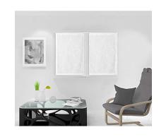 Soleil docre Natacha Scheibengardine, Voile, Polyester, Weiß, 60 x 90 cm