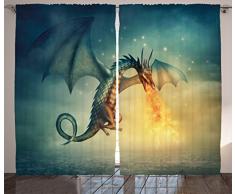 Retro Vorhänge von ambesonne, Floral gewirbelt Branches on Grunge Brick Wand in Pastelltönen Illustration, Wohnzimmer Schlafzimmer Fenster Drapes 2 Panel Set, Light Pink Burgund, Textil, Multi 6, 108W x 84L