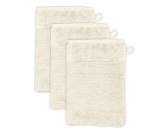 Möve Bamboo Luxe Waschhandschuhe, Ivory, 20 x 15 cm, 3
