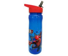 Marvel Spider-Man Bottle Wiederverwendbare Wasserflasche, Polypropylen, blau und rot, 600 ml