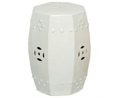 Emissary Home & Garden 4042WT Hocker, Weiß