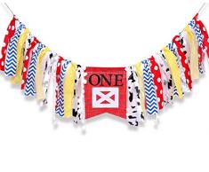 WAOUH Hochstuhl-Banner für 1. Geburtstag – 1. Geburtstag, Party, Motto-Dekoration, Kuchen Smash Foto-Requisite, Geburtstags-Souvenir und Geschenke Banner für Hochstuhl