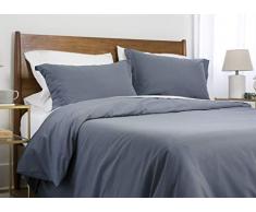 Southshore Fine Living, Inc. Bettwäsche-Set, vorgewaschen, klassisches Design Landhausstil Full/Queen stahlblau
