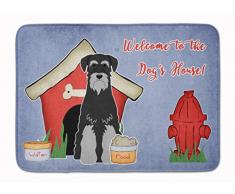 Carolines Treasures Hundehütte Standard Schnauzer schwarz grau 48,3 x 68,6 cm Mehrfarbig