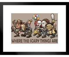 Big Chris Light Horror Filmposter Foundry Where The Scary Things Are 20x26 inches Matted Framed Poster