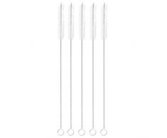 Paderno 41490-AA 5 Strohhalme, 5 Stück cm. 21 18/10 Stahl