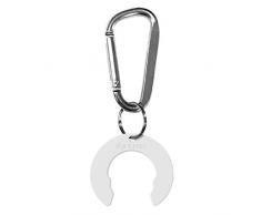 Mindfull Products Wasserflaschenhalter mit Karabinerhaken, Weiß