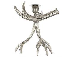 Home Love Affair Antler Fantasy Garden, Innen Taper Kerze Kerzenständer 100% Aluminium 20,3 cm Hoch, 17,8 cm Breit