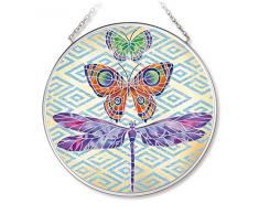 Amia Enchanting Flügel Schmetterling Glas Kreis Suncatcher