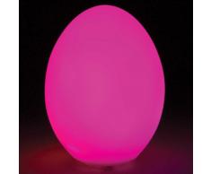 LED Dekolampe als Ei, Dekolicht mit Farbwechsel in Regenbogenfarben, ca. 9,5 cm groß, batteriebetrieben, dekorativer Blickfang für Ihr Zuhause