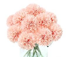 Blooming Paradise Künstliche Blumen aus Seide, Chrysanthemen-Ball, Hortensien-Arrangements, Hochzeitssträuße, Dekoration, Zuhause, Küche, Garten, Party, Tisch, Blumendekoration Grapefruit Pink