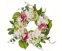 Worth Imports 55,9 cm Hortensie Pfingstrose Kranz