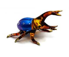ChangThai Design Golden Giant Beetle Handschale Glas Puppenhaus Miniatur-Dekoration