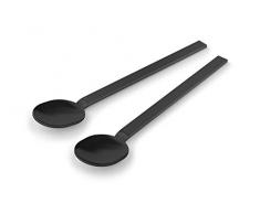 Zack Kaffeelöffel Medium schwarz