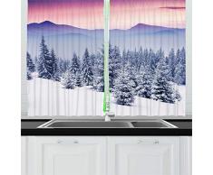 Ambesonne Küchengardine, Mehrfarbig 55 X 39 Mehrfarbig