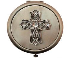 Fei Gifts Taschenspiegel, Kreuz-Design