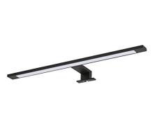 Tiger LED Badezimmerleuchte Ancis, Lampe zur Montage auf Spiegel Oder Spiegelschrank, Metall, Schwarz, 60 cm, 4000K (Neutralweiß), IP 44