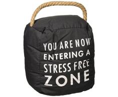 offenen Tür Décor Stress Free Zone Tür Stopper, grau