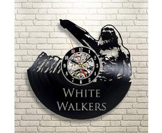 Everyday Arts Wanduhr aus Vinyl, Motiv Walker Game of Thrones, Geschenk für Freund Freundin für Ihn, Ihn, Ihn, Ihn, Valentinstagsgeschenk für Liebhaber, handgefertigt, interessantes Geschenk-Design