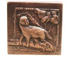 Küchenfliesen, Kupfer in Antikoptik, 10,2 x 10,2 cm, Kupfer-80