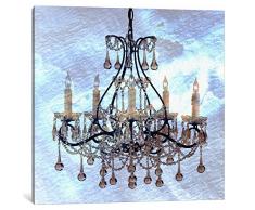 iCanvasART 1 Stück Frosted Kronleuchter Leinwand Kunstdruck Ginger, 0.75 by 37 by 37-Inch