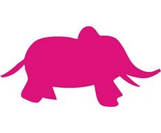 INDIGOS 4250380592619 Wandtattoo w050 Elefant Afrika 120 x 59 cm, rosa