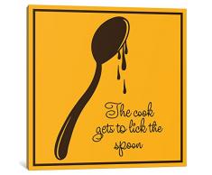 iCanvasART 1 Stück die Cook zu Lick der Löffel Leinwand Kunstdruck Fabrizio, 37, 94 cm/3,8 cm Tiefe
