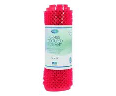 Home Essentials Badewanneneinlage, PVC, 63,5 x 35,6 cm, Grass Rose