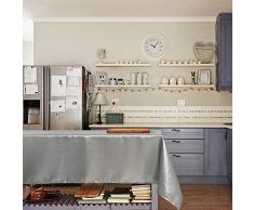 LOVELY HOME TOV. Lurex ANTIM. GRIG/ARG Tischdecken 140x180 Grigio/Argento
