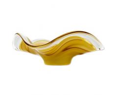 NOVICA 276507 Tafelaufsatz aus Glas, Gelb