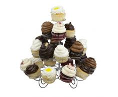 Home Basics Etagere für 23 Cupcakes oder Muffins, 3-stöckig