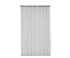 Sunlines HWA10631 Seitenzugrollo Dekor Vertikalstreifen, Tageslicht, PES, grau / weiß, 82 x 180 cm