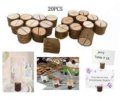 Dproptel Rustikale Echtholzbasis Hochzeit Tischnummernhalter Party Dekoration Tischkartenhalter Bild Memo Clip Foto Clip Halter