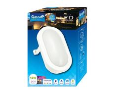 envirotrol Deckenleuchte LED Außen Oval, 12 W, Blau