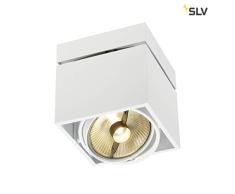SLV LED Deckenlampe KARDAMOD für eine effektvolle Innenbeleuchtung | Dreh- und schwenkbare LED Deckenleuchte, Decken-Strahler, Spot Innenleuchte | Einflammig, Eckig, Weiß, GU10, max. 75W, E -A++