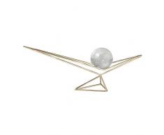 Sagebrook Glaskugel auf Ständer, 50,8 x 10,2 x 19,1 cm, goldfarben