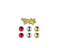 Alessi Bark for Christmas Magneten Set, Mehrfarben, One Size