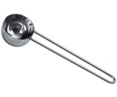 Fackelmann Kaffeedosierlöffel 14 cm, Löffel aus hochwertigem Edelstahl, Messlöffel für Kaffee und Matcha, praktischer und langlebiger Dosierlöffel (Farbe: Silber), Menge: 1 Stück