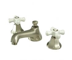 Nuvo Elements of Design ES4468PX New York Waschtischarmatur, 2-Griffe, 20,3 cm bis 40,6 cm, satiniertes Nickel