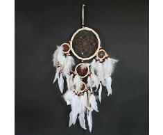 JOJO Rattan Traumfänger, Weiß, 42cm