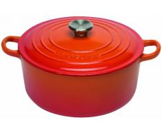 LE CREUSET Tradition Schmortopf aus Gusseisen 18 cm Arancio