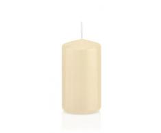 Wiedemann 218117.073 Stumpenkerzen, Wachs, Bisquit, 12 x 6 cm, 16-Einheiten