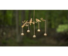 Ancient Graffiti Birds with Bells Windspiel, Mehrfarbig