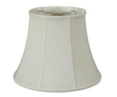 Royal Designs Lampenschirm mit Glocke, Linen White, 9.5 x 15 x 11.5