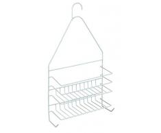 Allstar 23051100 Dusch-Caddy Parana L, Duschregal, Wandkorb, Stahl, 25.5 x 48.5 x 9.5 cm, Weiß