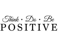 Newclew Wandtattoo, Vinyl, abnehmbar, inspirierende Zitate und Zitate (M)36x10